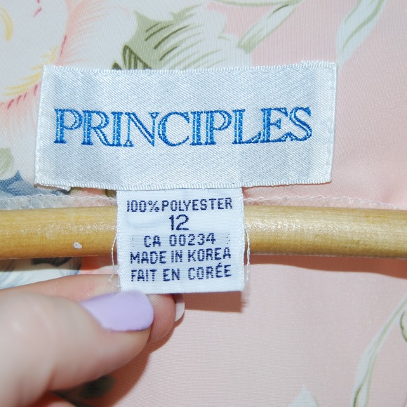 Principles vintage 80's button down floral shirt - Picture 3 of 4